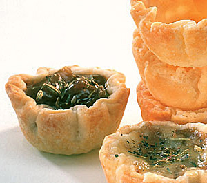 Caramelized Onion and Emmenthal Tarts