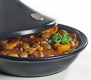 Chicken Tagine with Preserved Lemons, Olives, and Almonds