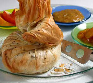 Curried Brie Wrapped in Phyllo