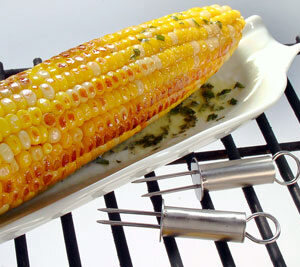 Grilled Corn with Pesto Butter
