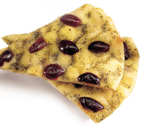 Grilled Pita Bread with Pesto Butter