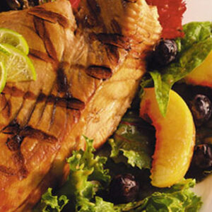 Wild Greens Laced with Sun Dried Cherry Vinaigrette