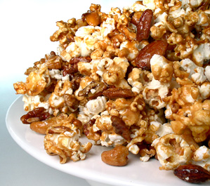Maple Nut Caramel Popcorn