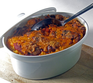 Polenta and Sun Dried Tomato Casserole
